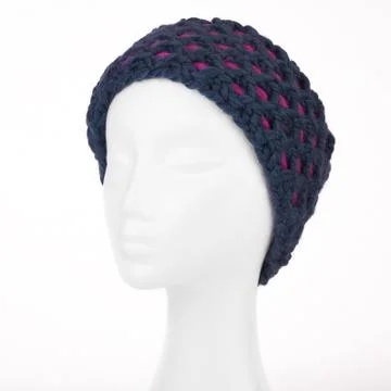 Knitted headband 스톡 사진