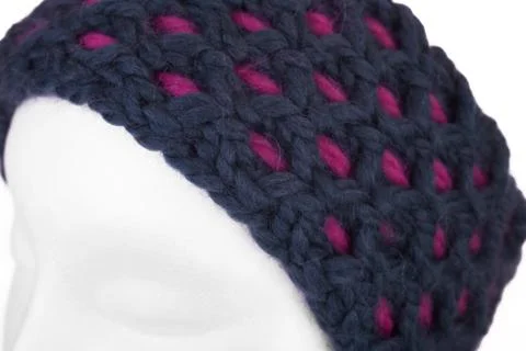 Knitted headband Stock Photos