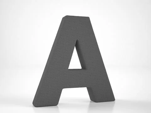Knitted letter A Stock Illustration