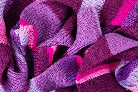 Knitted lilac background Stock Photos