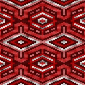 Knitted ornate seamless pattern イラスト素材