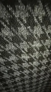 Knitted pattern with geometric design in black and white suitable as winter.. Stockfoto's