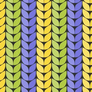 Knitted pattern Stock Illustration