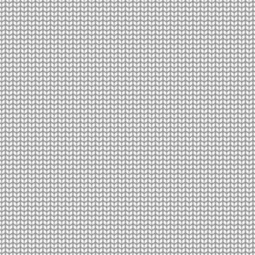 Knitted pattern. Seamless white sweater or scarf texture, cartoon handmade wool Stock Illustration