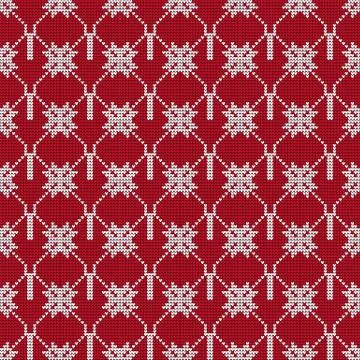 Knitted pattern. vector illustration. for design, fashion Stock Illustration