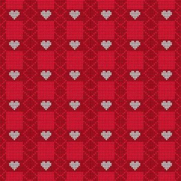 Knitted pattern. vector illustration. for design, fashion Illustrazione stock
