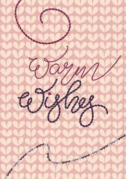 Knitted phrases Stock Illustration