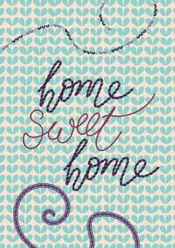 Knitted phrases Stock Illustration