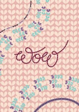 Knitted phrases Stock Illustration