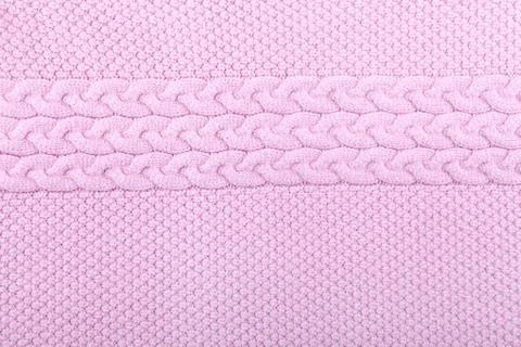 Knitted pink texture background Stock Photos