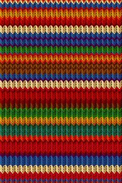 Knitted poncho vector texture repeating pattern Illustrazione stock