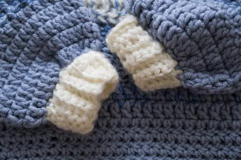 Knitted print. Stock Photos