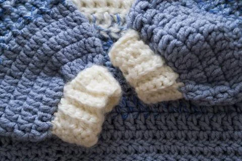 Knitted print. Stock Photos