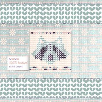 Knitted racoon Stock Illustration