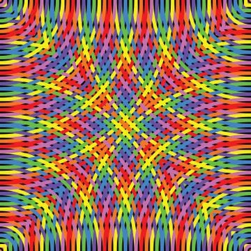 Knitted rainbow surface Stock Illustration