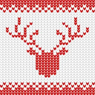 Knitted realistic seamless pattern of white color Stock Illustration