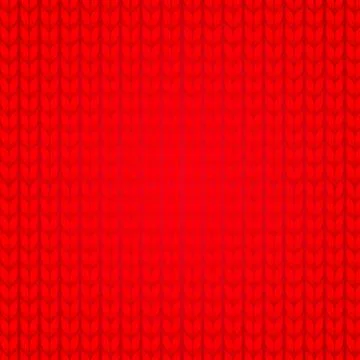 Knitted red background. Sweater close up view Stock Illustration