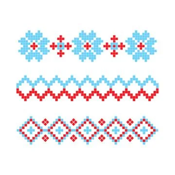Knitted Retro cloth with Snowflake Element Template. Vector. Stock Illustration