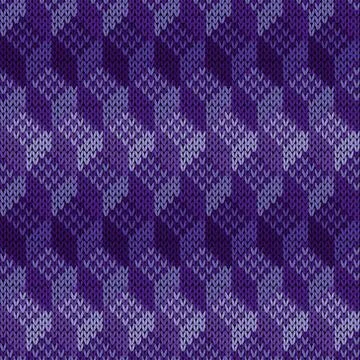 Knitted Seamless Cell Cube Pattern Stock Illustration