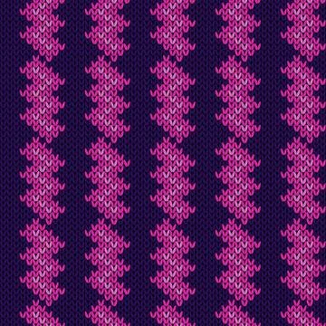Knitted seamless contrast pattern Illustrazione stock