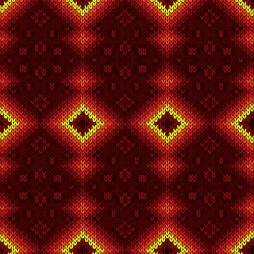 Knitted seamless decorative pattern Stock Illustration