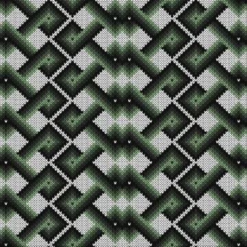 Knitted seamless decorative pattern Stock Illustration