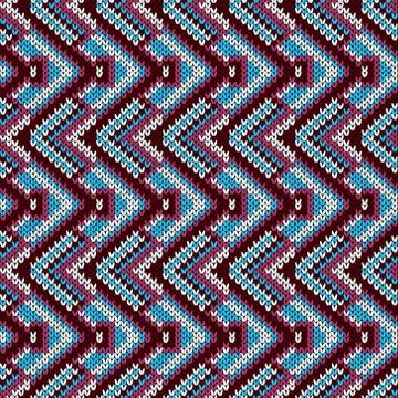Knitted seamless decorative pattern Stock Illustration