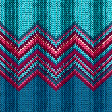 Knitted Seamless Fabric Pattern Stock Illustration