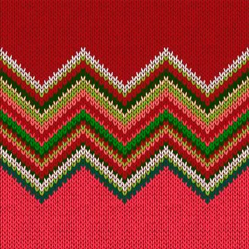 Knitted Seamless Fabric Pattern Stock Illustration