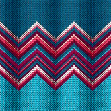 Knitted seamless fabric pattern Stock Illustration