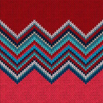 Knitted seamless fabric pattern Stock Illustration