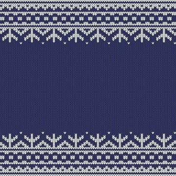 Knitted seamless  frame Stock-Illustration