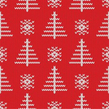 Knitted seamless pattern background. Vector illustration Illustrazione stock