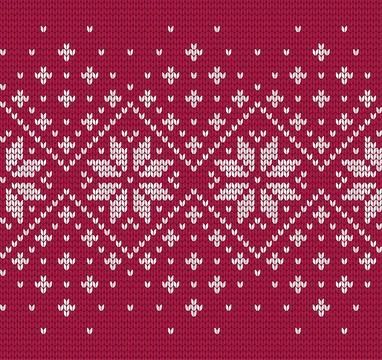 Knitted seamless pattern background vector illustration Illustrazione stock