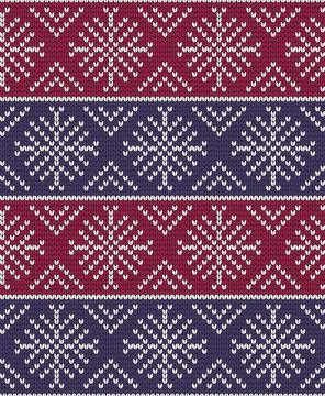 Knitted seamless pattern background vector illustration Illustrazione stock