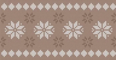 Knitted seamless pattern background vector illustration Illustrazione stock