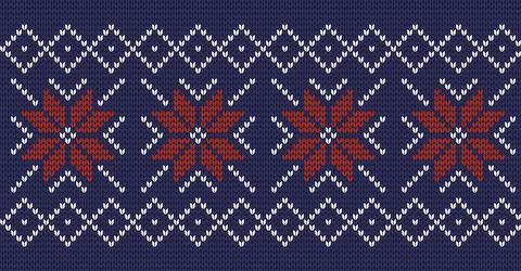 Knitted seamless pattern background vector illustration Illustrazione stock