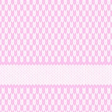 Knitted seamless pattern Stock Illustration