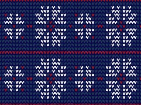 Knitted seamless pattern. Stock Illustration