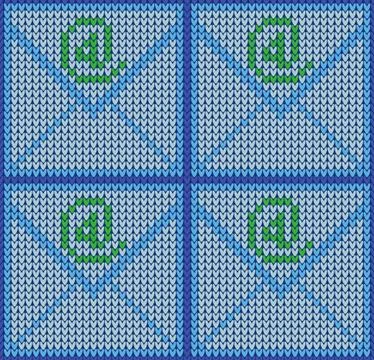 Knitted seamless pattern. Stock Illustration