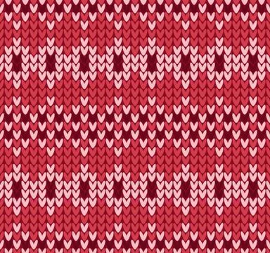 Knitted seamless pattern. Stock Illustration
