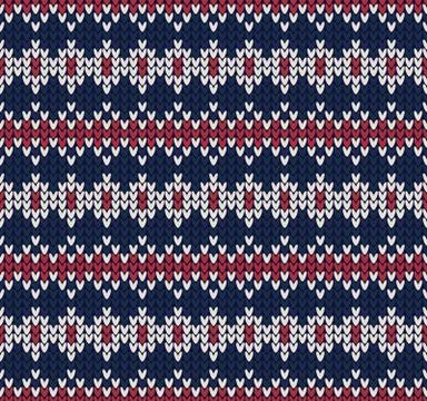 Knitted seamless pattern. Stock Illustration