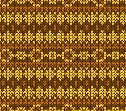 Knitted seamless pattern. Stock Illustration