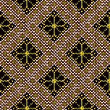 Knitted seamless pattern Stock Illustration