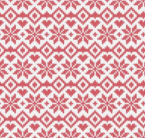 Knitted seamless pattern Stock Illustration
