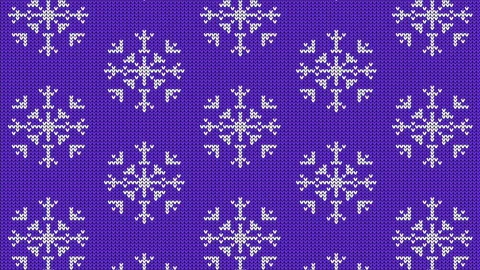 Knitted snowflake pattern for scandinavian sweater Stock Footage 118191407