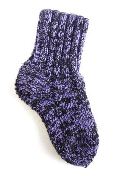 Knitted sock Stock Photos