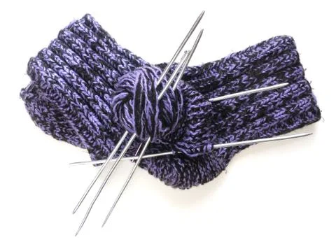 Knitted socks Stock Photos