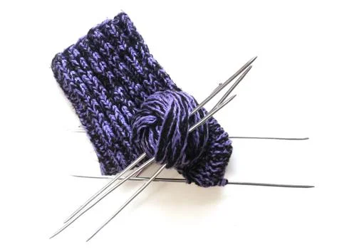 Knitted socks Stock Photos