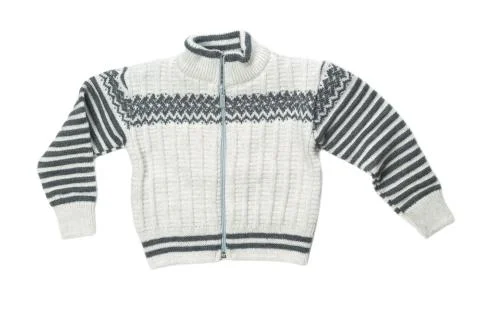 Knitted sweater with a pattern Stock Photos